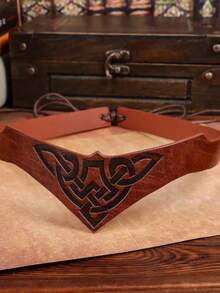 2件套中世纪维京头饰和围巾套装，凯尔特结头饰和围巾，适用于角色扮演游戏和文艺复兴集市 - A - 查看 5