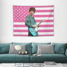 Mike Wheeler Tapestry Finn Wolfhard American Flag -Stranger Ths Tapestries -Aesthetic Bedroom Dorm Decor- Gift For Movie Fans - 1PC - 查看 1