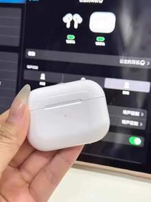 无线耳机，具备深度主动降噪功能，兼容安卓和iOS系统，高保真音质，强劲低音，低延迟，真无线蓝牙耳机，办公降噪耳机 - 白色 - 查看 2