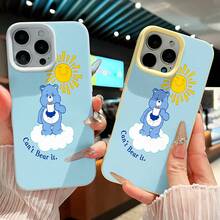 Funda para teléfono con taza de café Blue Bear compatible con  17,  16 Pro Max,  15 Pro Max,  13 y  12 Brinda protección contra golpes y caídas Un gran regalo para familiares, amigos, seres queridos, novios, novias y el Día de San Valentín - Azul - Ver 4