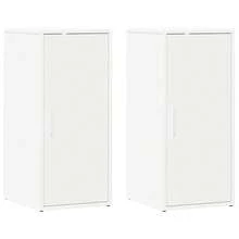 Zapateros 2 uds madera contrachapada blanco 32x35x70 cm - Blanco - Ver 12