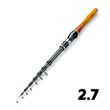 Cần câu cá di động dạng thu gọn 1.8m-3.0m kèm giá đỡ máy câu, cần câu máy câu mini, cần câu cá bỏ túi bằng sợi carbon dùng cho hồ/biển. - Nhiều màu - Xem 14