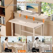 Devoko Home Office Desks - White - View 6