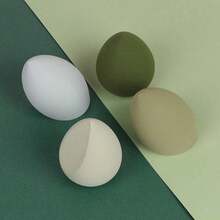 4Pc Beauty Egg Makeup Blender Cosmetic Puff Makeup Sponge Cushion Foundation Powder Sponge Beauty Tool Women Make Up Accessories Smooth Flawless Color - Hồng *4 - Xem 4