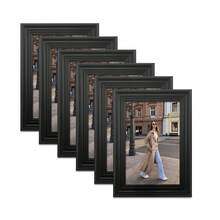 Vintage Elegant Decorative Photo Frame (Design For Reference Only, Random Photo Paper Included), Retro Style, Suitable For Home Decor, Living Room, Bedroom, Study, Office Desktop Or Wall Hanging - Black - View 13