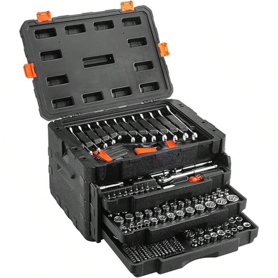 46pcs Socket Wrench Set, Ratchet Wrench Set And Extension Bar Swivel Slide Socket, For Automotive Repair And Home Use