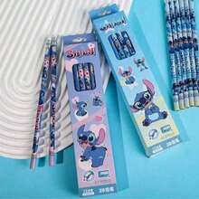 12Pcs Stitch Pencil Kawaii Cartoon Lilo & Stitch Good-Looking Boxed Pencil Office School Supplies Painting Tools Present - A - View 8