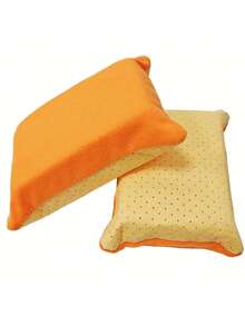 1pc Upgraded Car Cleaning Sponge Block - Double-Layer Non-Woven Plush, Car Glass Defogging, Waxing, Interior Cleaning - / - View 15