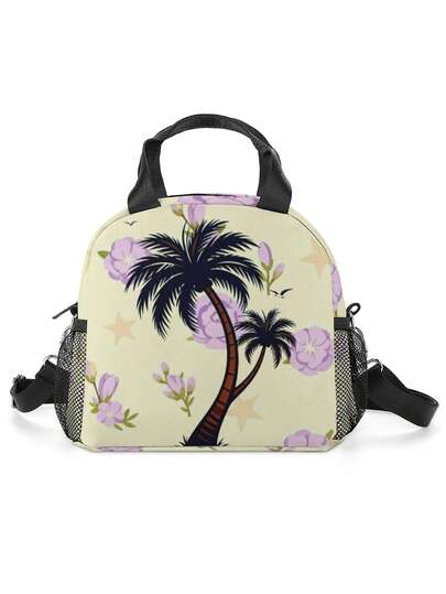 Kids Cute Rabbit & Unicorn Lunch Bag, Dual Handle Tote Bag With Adjustable Shoulder Strap And Reusable Lunch Box, Suitable For Work, School, Picnic, Travel, Beach, Fishing, Lightweight Design, Convenient, Perfect Gift For Children On Holidays And Birthdays