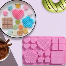 TendenciaMolde Silicona LZS Corazones Flores Tabletas 15 Cavidades ReposteríaCalidad premium - Sorpresa - Ver 3