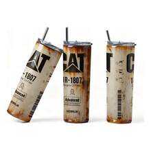 TendenciaTermo Personalizado 750ml Cat Aceite Oxido Mecanico RegaloCalidad premium - Blanco - Ver 10