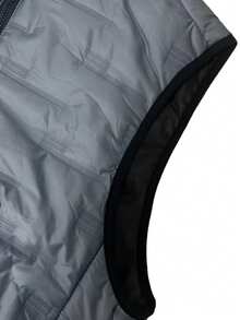 1 件男士立领无袖保暖内衬夹克，休闲百搭背心户外运动钓鱼服，秋冬 - 藍色 - 查看 6