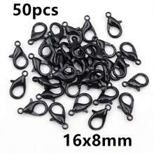 50pcs Small Alloy Lobster Clasp Hooks Connector For Necklace Bracelet Chain DIY Jewelry Making Accessories - Lobster Clasp - View 37