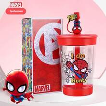 Disney Spider-Man Red Straw Cup 480ml, Cute Cartoon Style, Tritan Material, Daily Home & Office Use, Back To School Water Bottle - Multicolor - View 10