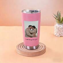 Personalized Tumbler With Your Photos And Text, Custom Tumbler With Lid & Straw, 20oz Stainless Steel Insulated Cup, Custom Brides Maid Proposal Gifts,Christmas, Anniversary, Birthday Gifts For Him Her Men Women Mom Dad,Double-Sided Printing. - Style 3 - View 4