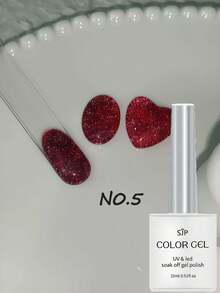 1/5 瓶 15ml 反光水钻迪斯科凝胶指甲油，UV 指甲油凝胶，DIY 美甲饰品，适合各种节日、排队和音乐节 - 彩色 - 查看 14