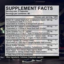 Bunkell  12-In-1 Energy Supplement - Tongkat Ali,21, 800 Mg Per Serving - Antioxidant & Brain Support - 120 Capsules - 1瓶 - 查看 2
