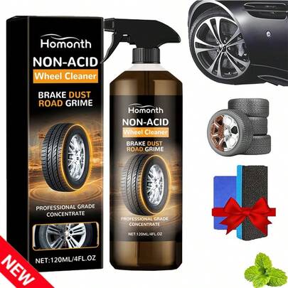1 SET Wheelblaze Wheel Cleaner, Wheel Blaze Versatile And Powerful Rust Converter, Brake Buster Wheel Cleaner, Turn Filthy Wheels Into Instant Shine And Lasting Protection Powerful Iron Eliminator For Car Detailing - Wheel And Brake Cleaner For Thorough Cleaning