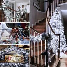 ¡RecomendadoCadena De Luces Solares De 12 M100 Led Para Exterior, Fiesta¡Top de Temporada - 12M100LED Color Cálido - Ver 1