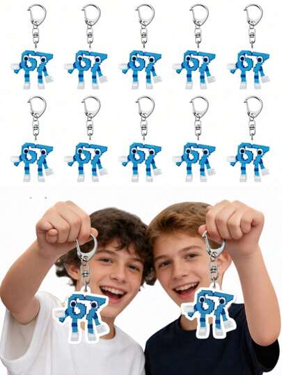 5pcs/Set 2D Flat 67 Keychain, Steal My Heart Keychain 67 Pendant, Keychain Decoration, Suitable To Hang On Bags And Backpacks - Ideal As A Unique Holiday Gift, 2D Flat