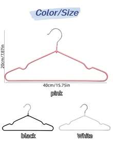 10 piezas de perchas de metal duraderas - ahorro de espacio, antideslizantes, resistentes a la oxidación, ajustables y plegables, secado y almacenamiento eficientes - Multicolor - Ver 12