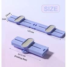 5 In 1 Folding Hip Leg Exerciser Indoor Ski Training Machine, Multifunctional Home Gym Equipment With Tension Rope, Removable Armrests & Phone Holder, Space Saving Design - Purple - View 3