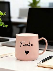 Customizable Coffee Mug, Can Add Your Photo/Name, Personalized Cup, Plastic Cup, Romantic Drinkware, Suitable For Women And Men, Ideal For Family, Friends Anniversary, Commemorative Gift, Also Suitable For Company, Personal, Office Use, Autumn/Winter And New Year Gift - Multicolor - View 5