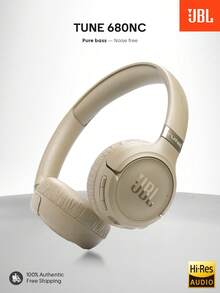 Tune 680NC 无线贴耳式自适应降噪耳机，配备 Hi-Res JBL Pure Bass 和空间音效，76 小时超长续航，智能环境音模式，双麦克风，蓝牙 6.0 - 彩色 - 查看 8