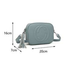 IKRUSH Mini Crossbody Bag With Tassel Zip And Back Pocket I39385 - Violet - View 7