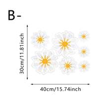 1/2 pièces Autocollant de verre à motif floral arc-en-ciel minimaliste et de dessin animé, film de fenêtre réutilisable à effet prisme arc-en-ciel en PVC, convient pour les chambres à coucher, les cuisines, les salons et la décoration de la maison. - lentilles de couleur - Voir 8