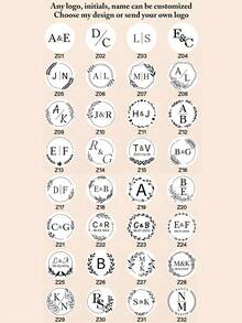 1pc Personalized Embossed Stamp, Custom Handmade Embossing Stamp, Logo Embossing Stamp, Wedding Logo Embossing Stamp, Library Book Embossing Stamp - Silver - Silver - View 5