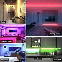 HBOWMDJIA 16FT-200FT Led Strip Lights For Bedroom, With 44keys Remote And Power Plug, Can Adjust Color And Brightness, Very Easy To Install, Led Lights For Room, Home, Kitchen, Living Room, Holiday Party Atmosphere Decor - View 8
