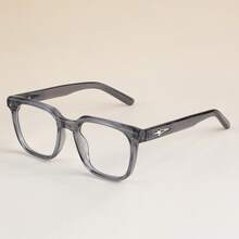 Men's Casual Optical Glasses Square Shape TR90 Frame Thickness Unique Temple Design Modern Chic Clear Glasses For Men's Women Daily Accessories&Festival Gifts With Full Package - K39922 - View 6