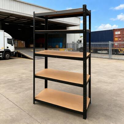LMstarz 5-Tier Shelving Unit, Steel Shelving Unit For Storage, Boltless Assembly, For Garage, Shed, Load Capacity ,Standing Shelf