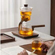 2025新款全自动软式泡茶器，磁分离玻璃茶壶 - 白色透明款 - 查看 2