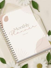 Trees Sổ kế hoạch tháng và tuần 2026-2027, lịch 24 tháng năm 2026 với tổng quan hàng tháng, trang lập kế hoạch hàng tuần và ghi chú, phù hợp cho công việc, học tập và sử dụng cá nhân, phụ kiện bàn làm việc văn phòng. - Màu be - Xem 5