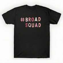 broadsquad - Chatty Broads - Camiseta Oversized Impresa Unisex, Camiseta Gráfica Casual Negra Sólida, Top Esencial de Verano, S-3XL - Negro - Ver 1