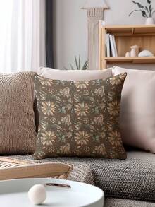 2件装春夏装饰花卉图案抱枕套，多种尺寸可选，家居装饰，客厅沙发靠垫套，理想的情人节礼物（送给他/她），沙发装饰，汽车座椅靠垫套 - 彩色 - 查看 5