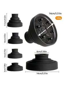 Accesorio difusor plegable para secador de pelo, difusor de silicona portátil, adecuado para cabello rizado, ideal para viajes, salón y uso en el hogar - Multicolor - Ver 21