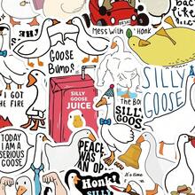 50pcs Funny Silly Goose Stickers PVC Gift Cartoon Creative Decoration Scrapbook Laptop Luggage Guitar Water Cup Phone Case DIY Decal,School Supplies,Back To School - A - View 1