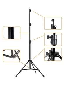 Aro de Luz LED RGB Profesional 10" | Multicolor + Luz Cálida y Fría | Ajuste 360° con Soporte para Celular | Incluye Tripié Ajustable hasta 2 m | Foto, Video, Streaming y Maquillaje - Multicolor - Ver 3