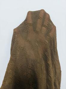 Women's Plunging Neckline Backless Tie Strap Design Sexy Mini Dress - Brown - View 10
