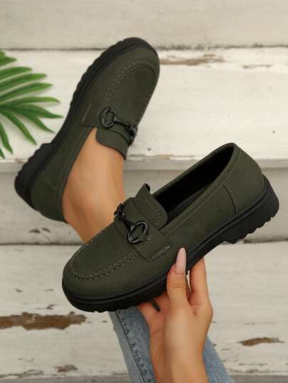 Promoción de primavera y otoño, mocasines con suela gruesa para adolescentes, zapatos casuales cómodos con plataforma, estilo universitario, adecuados para estudiantes