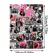 50pcs Cute Stickers, For Christmas, Halloween, Valentine's Day, New Year, Cartoon, Vintage, European Style, Floral, Animal, Back Pattern, Journaling, Scrapbooking, Creative Material Paper, Office Supplies, Students Learning Stationery, Party Decorations, Handmade Cards, DIY Origami, Box Wrapping, Explosion Box Gifts Back To School - A - View 2