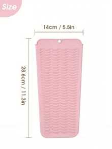 1pc Hangable Silicone Heat Resistant Mat, Hair Straightener Storage Bag Combo Makeup Organizer Makeup Storage Bag Mini Pouch Hair Straightener Travel Bag For Flat Iron, Curler Wand, Hot Waver, Salon Tools Case Travel Small Makeup Case Accessories Make Up Holder Brush Bag Make Up Container Cosmetic Bag Travel Essentials Ladies Accessoires Travelling Stuff - Multicolor - View 10