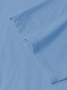 SpongeBob SquarePants 女士宽松短袖T恤，100%纯棉，柔软舒适，休闲日常穿着，街头风，可爱卡通印花，四季皆宜，适合办公/休闲/居家/户外/简约风格 - 淺藍 - 查看 5