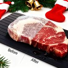 9x6.5 Inch Fast Defrosting Tray - Black - View 3
