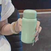 1个不锈钢保温水瓶 200毫升/6.76盎司 真空保温 6-12小时保温 迷你口袋杯 办公室户外露营水瓶 节日礼物(圣诞节、感恩节、情人节) - 彩色 - 查看 17