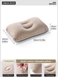 URBANWAVE充气枕，充气枕，露营枕，背包枕，颈枕，带防漏阀的便携式气枕，侧睡露营枕，蝴蝶形枕，美观露营装备，Sea To Summit Aeros风格 - 彩色 - 查看 12