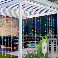 1pc USB Powered Curtain Lights, 8 Lighting Modes LED String Lights Suitable For Wedding Birthday Party House Window Camping Gazebo Decor Holiday Fairy Lights (Remote Control Batteries Not Included) - USB Plug - View 21